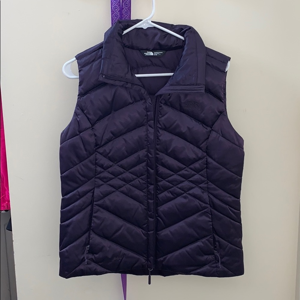 Purple north face vest
